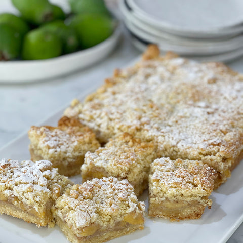 Feijoa & Coconut Slice | Ketz-ke and LEO+BE